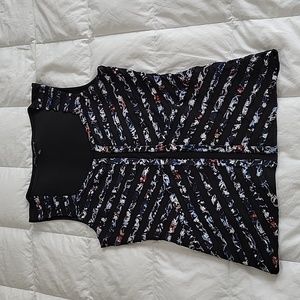 Matte jersey corset style fitted tank